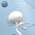 Kids Night Light │Rechargeable LED Night Light for Baby │ Dimmable Baby Touch Control Lights with Charging 1800mAh │ Lovely Jellyfish Shape (Blue + IR Remote Contol) - Image 5